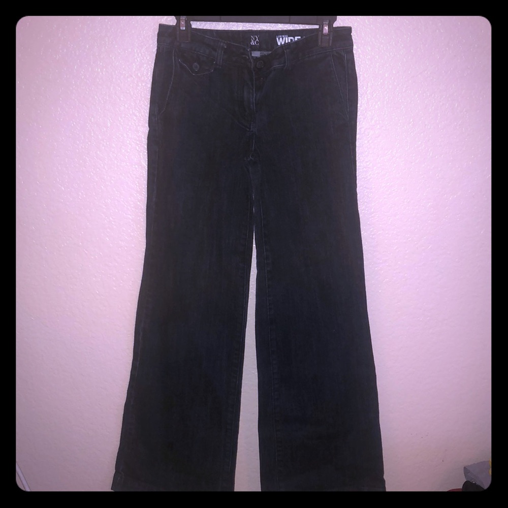 NY&C Low Rise Wide Leg Flare Trouser